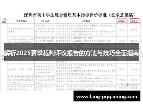 解析2025赛季裁判评议报告的方法与技巧全面指南